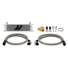 Cargar imagen en el visor de la galería, Mishimoto Universal Thermostatic 10 Row Oil Cooler Kit - Silver