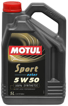 Cargar imagen en el visor de la galería, Motul 5L Synthetic Engine Oil Sport 5W50