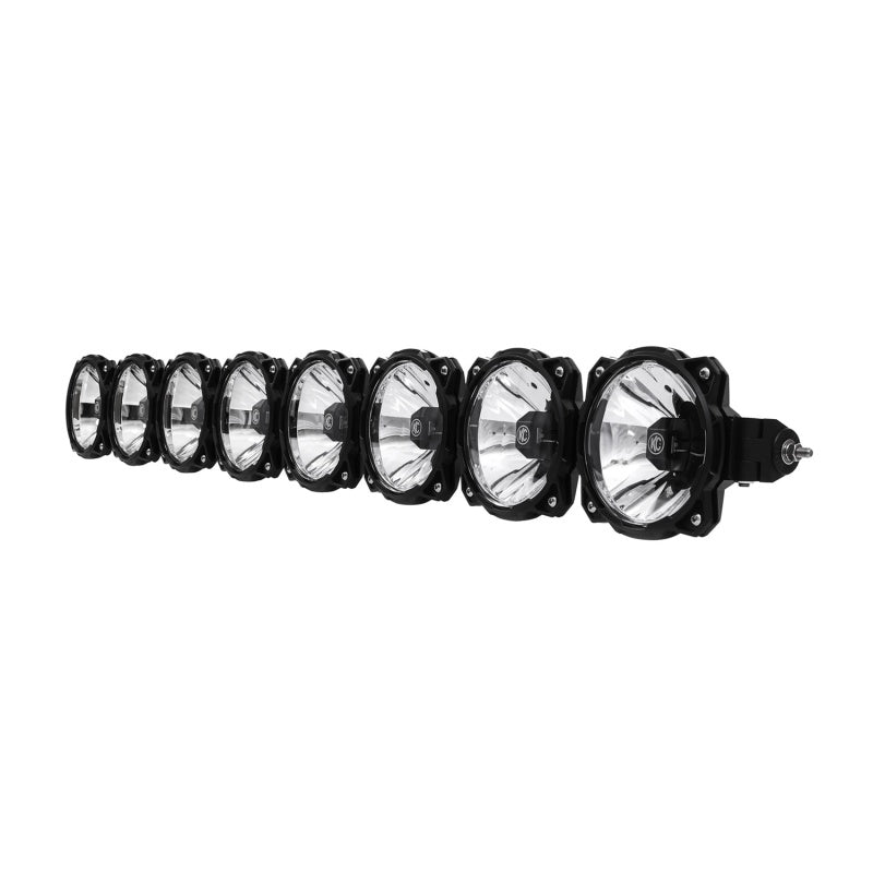 KC HiLiTES 18-23 Jeep JL/JT 50in Pro6 Gravity LED 8-Light Light Bar System (160W Combo Beam)