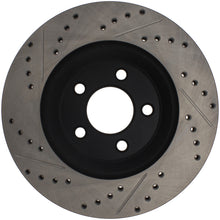 Cargar imagen en el visor de la galería, StopTech 05-10 Ford Mustang GT Front Right Slotted &amp; Drilled Rotor