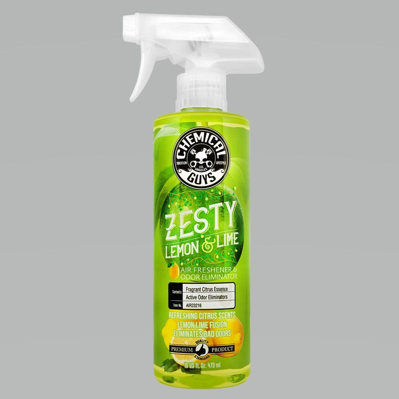 Chemical Guys Zesty Lemon Lime Air Freshener & Odor Eliminator - 16oz