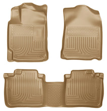 Cargar imagen en el visor de la galería, Husky Liners 2012 Toyota Camry WeatherBeater Combo Tan Floor Liners