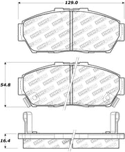 Cargar imagen en el visor de la galería, StopTech Street Touring 93-95 Honda Civic Coupe Front Brake Pads