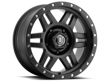 Cargar imagen en el visor de la galería, ICON Six Speed 17x8.5 5x150 25mm Offset 5.75in BS 116.5mm Bore Satin Black Wheel