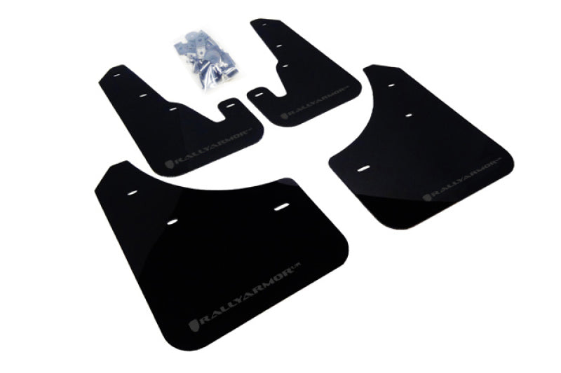 Rally Armor 04-09 Mazda3/Speed3 Black UR Mud Flap w/ Grey Logo