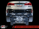 AWE Tuning 18-19 BMW F90 M5 SwitchPatch Cat-Back Exhaust- Black Diamond Tips