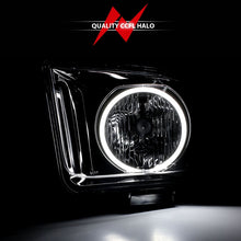 Cargar imagen en el visor de la galería, ANZO 2005-2009 Ford Mustang Crystal Headlights w/ Halo Black (CCFL)