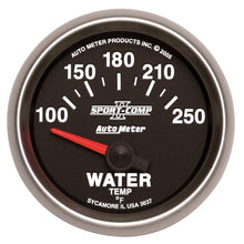 Cargar imagen en el visor de la galería, Autometer Sport-Comp II 52mm 100-250 F Short Sweep Electronic Water Temperature Gauge