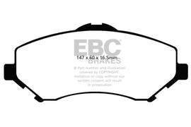 EBC 08-11 Chrysler Town & Country 3.3 Ultimax2 Front Brake Pads