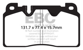 EBC 12+ Audi Q5 2.0 Turbo (Brembo) Ultimax2 Front Brake Pads