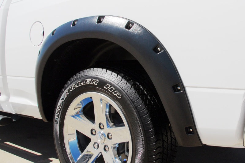 Lund 10-17 Dodge Ram 2500 RX-Rivet Style Textured Elite Series Fender Flares - Black (2 Pc.)