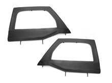 Cargar imagen en el visor de la galería, Rugged Ridge Upper Soft Door Kit Front Black Diamond 07-18 Jeep Wrangler JK