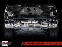 Load image into Gallery viewer, AWE Tuning 2020 Chevrolet Corvette (C8) Touring Edition Exhaust - Quad Chrome Silver Tips