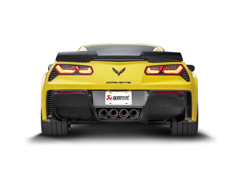 Akrapovic 14-19 Chevrolet Corvette Stingray (Excl Grand Sport) Slip-On Line (Titanium) w/Carbon Tips