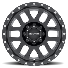 Method MR306 Mesh 18x9 -12mm Offset 8x170 130.81mm CB Matte Black Wheel