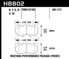 Cargar imagen en el visor de la galería, Hawk 15-17 Ford Mustang Performance Package HPS 5.0 Front Brake Pads