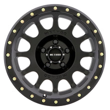 Cargar imagen en el visor de la galería, Method MR305 NV 17x8.5 0mm Offset 5x4.5 83mm CB Matte Black Wheel