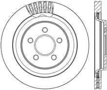 Cargar imagen en el visor de la galería, StopTech Slotted &amp; Drilled Sport Brake Rotor - 2015 Ford Mustang GT - Rear Left