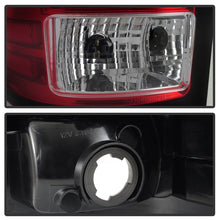 Cargar imagen en el visor de la galería, Spyder 07-13 GMC Sierra 1500 V2 Light Bar LED Tail Lights - Red Clear (ALT-YD-GS07V2-LBLED-RC)