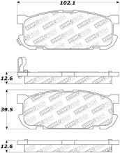 Cargar imagen en el visor de la galería, StopTech Street Touring 01-05 Miata w/ Sport Suspension Rear Brake Pads D891