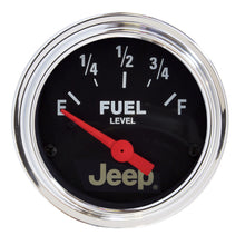 Cargar imagen en el visor de la galería, Autometer Jeep 52mm 73 OHMS Empty/8-12 OHMS Full Short Sweep Electronic Fuel Level Gauge