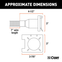 Cargar imagen en el visor de la galería, Curt Universal Dual-Output 7 &amp; 4-Way Connector (Plugs into USCAR)