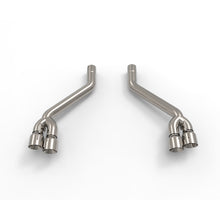 Cargar imagen en el visor de la galería, Kooks 2016 + Chevrolet Camaro SS 3in Axle Back Muffler Delete Exhaust System w/ Polished Quad Tips