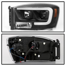 Cargar imagen en el visor de la galería, Spyder Dodge Ram 1500 06-08 V2 Projector Headlights - Light Bar DRL - Black (PRO-YD-DR06V2-LB-BK)