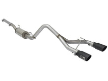 Cargar imagen en el visor de la galería, aFe Rebel Series CB 2.5in Dual Center Exit SS Exhaust w/ Black Tips 07-15 Jeep Wrangler 3.6L/3.8L V6