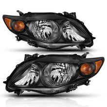 Cargar imagen en el visor de la galería, ANZO 2009-2010 Toyota Corolla Crystal Headlight Black Amber