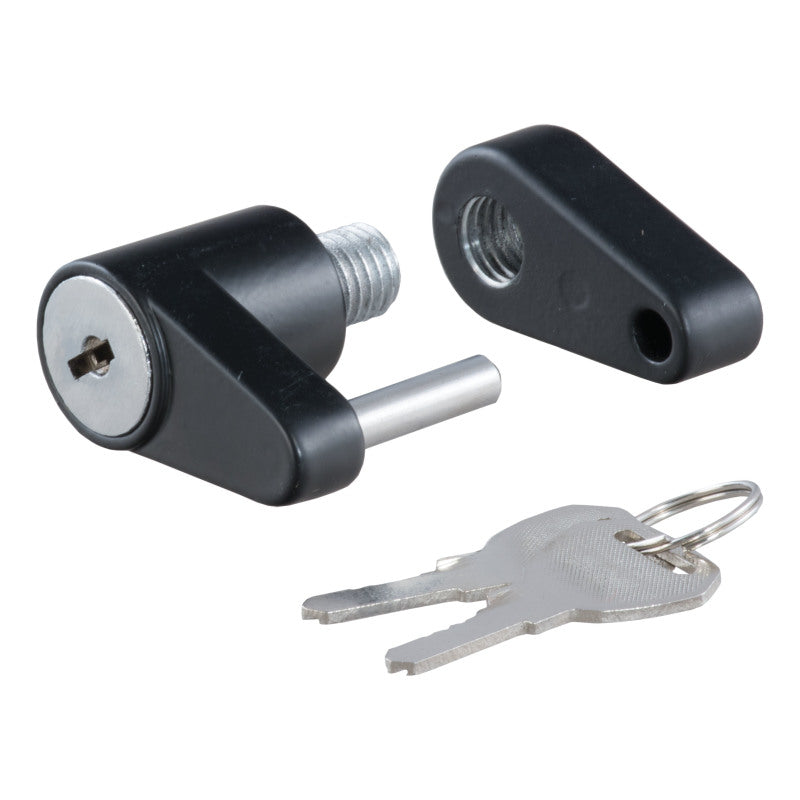 Curt Coupler Lock (1/4in Pin 3/4in Latch Span Padlock Black)