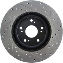 Cargar imagen en el visor de la galería, StopTech 02-06 Acura RSX Type S / 06-09 Honda Civic Si Slotted &amp; Drilled Right Front Rotor