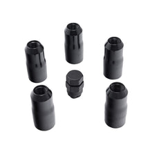 Cargar imagen en el visor de la galería, Rugged Ridge 18-20 Jeep Wrangler JL/JLU Black M14-1.5 Wheel Lock Nut Set w/Key