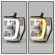 Load image into Gallery viewer, Spyder Ford F-250/350/450 08-10 V2 High-Power LED Headlights-Switch Back-Chrome PRO-YD-FS08PL-SBLB-C