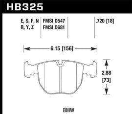 Hawk 01-03 BMW 530I 3.0L / 97-03 BMW 540I 4.4L / 96-01 740I 4.4L / 00-03 M5 5.0L / 01-06 M5 3.0L/4.4
