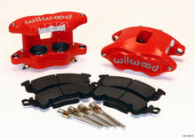 Cargar imagen en el visor de la galería, Wilwood D52 Front Caliper Kit - Red 2.00 / 2.00in Piston 1.28in Rotor