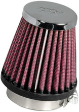 Cargar imagen en el visor de la galería, K&amp;N Universal Chrome Filter 1 15/16 inch FLG / 3 inch Base / 2 inch Top / 3 inch Height