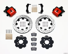 Cargar imagen en el visor de la galería, Wilwood Combination Parking Brake Rear Kit 11.75in Drilled Red Mini Cooper