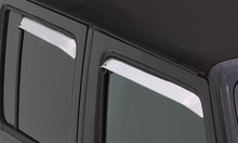 Cargar imagen en el visor de la galería, AVS 07-18 Jeep Wrangler Ventshade Front &amp; Rear Window Deflectors 4pc - Chrome