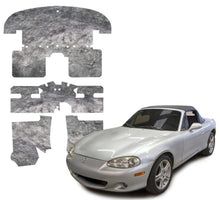 Cargar imagen en el visor de la galería, DEI 90-05 Mazda Miata NA &amp; NB Under Carpet Interior Insulation Kit - 1/2in Thick