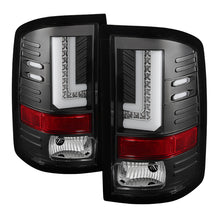 Cargar imagen en el visor de la galería, Spyder GMC Sierra 14-16 LED Tail Lights Black ALT-YD-GS14-LBLED-BK