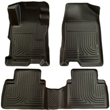 Cargar imagen en el visor de la galería, Husky Liners 09-12 Toyota Corolla/Matrix/Pontiac Vibe (FWD) WeatherBeater Combo Black Floor Liners