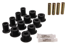 Cargar imagen en el visor de la galería, Energy Suspension 95-97 Toyota Tacoma / 89 4Runner / 89-95 Pick Up Black Rear Leaf Spring Shackle Bu