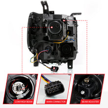 Load image into Gallery viewer, ANZO 2014-2015 Gmc Sierra 1500 Projector Headlight Plank Style Chrome w/ Switchback (Halogen Type)