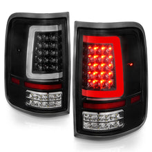 Cargar imagen en el visor de la galería, ANZO 2004-2006 Ford F-150 LED Tail Lights w/ Light Bar Black Housing Clear Lens