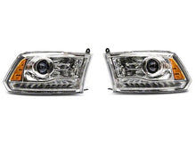 Cargar imagen en el visor de la galería, Raxiom 09-18 Dodge RAM 1500 LED Halo Headlights w/ Swtchbck Turn Signals- Chrome Hsng (Clear Lens)