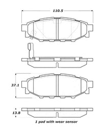 StopTech Street Touring 08-10 WRX Rear Brake Pads
