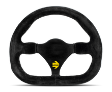 Cargar imagen en el visor de la galería, Momo MOD27 Steering Wheel 270 mm -  Black Suede/Black Spokes