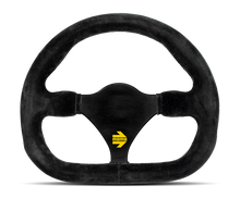 Cargar imagen en el visor de la galería, Momo MOD27 Steering Wheel 290 mm -  Black Suede/Black Spokes