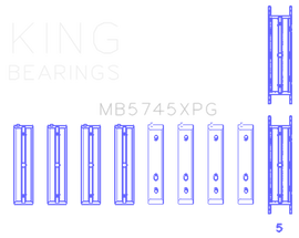 King Subaru FA20 FB20 - (Size STDX) Performance Tri-Metal Main Bearing Set